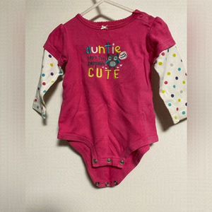 CARTER’S Pink Long Sleeve Onesie, size 18 months
